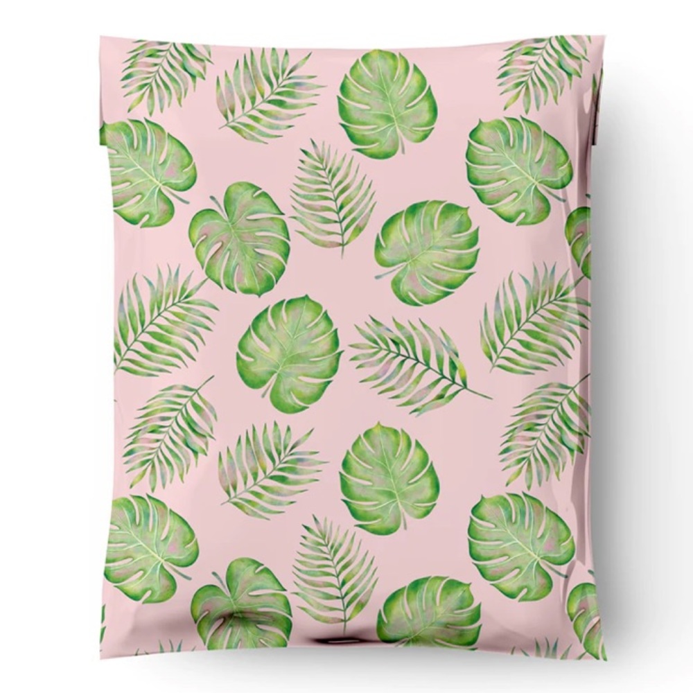 50 10X13 Poly Mailers Palm Leaves, Shipping Envelopes PRICE IS FIRM - Picture 6 of 12
